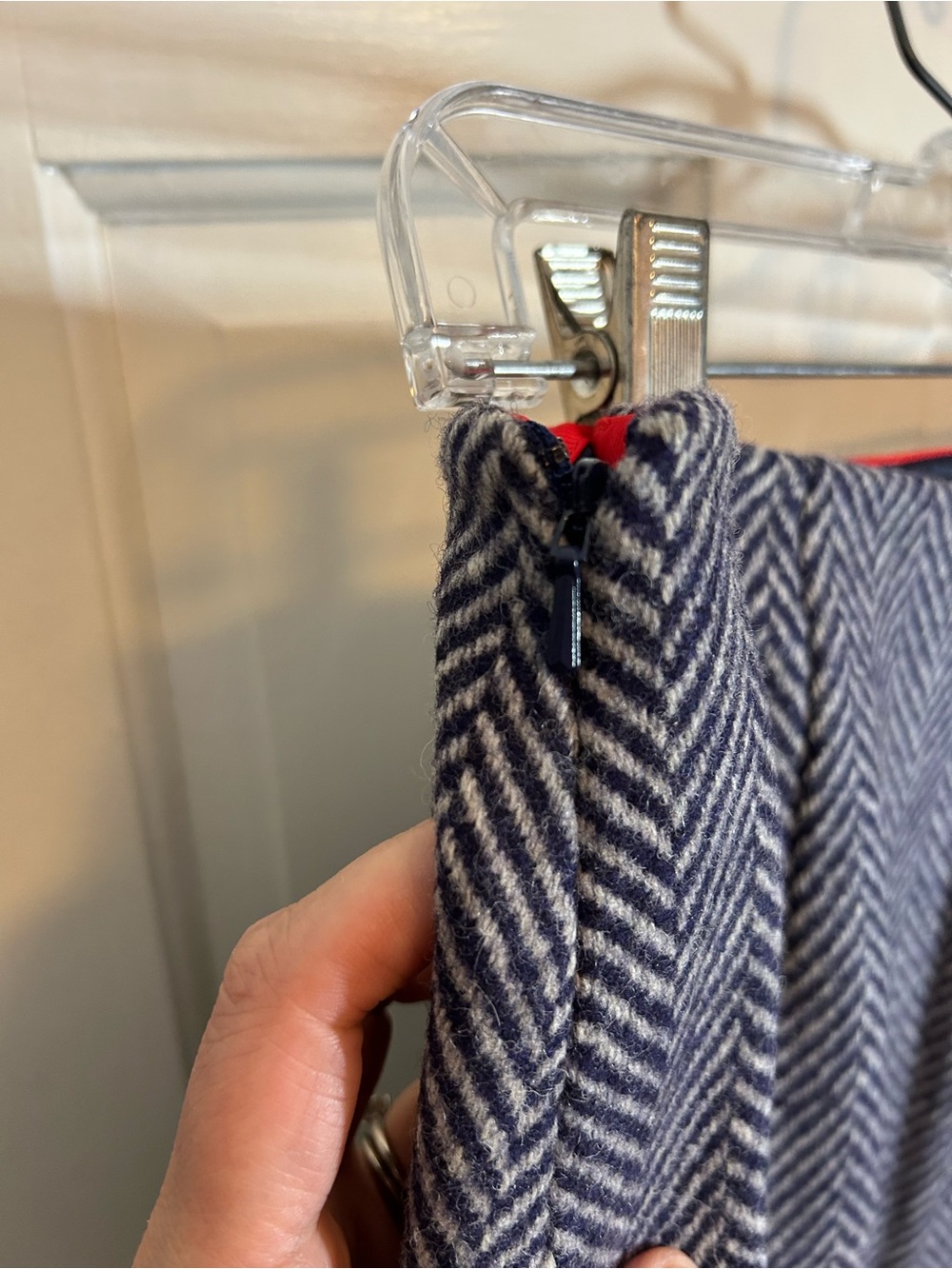 Like New Boden British Tweed Mallalieus Skirt - Sz 8 - Picture 6 of 8
